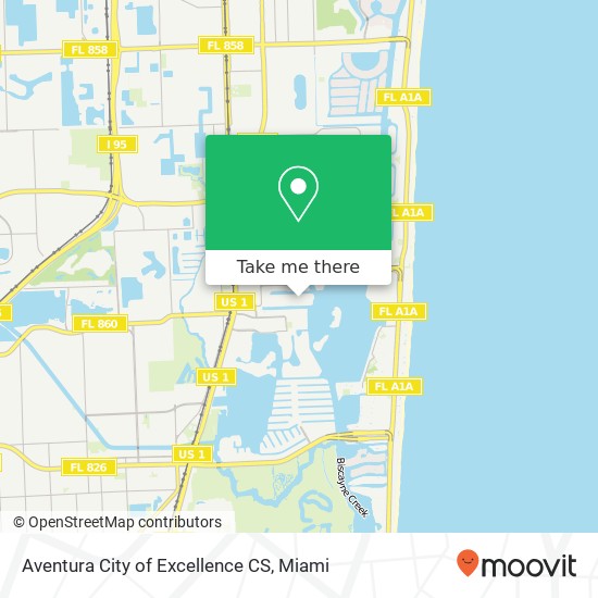 Aventura City of Excellence CS map