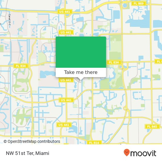 NW 51st Ter map