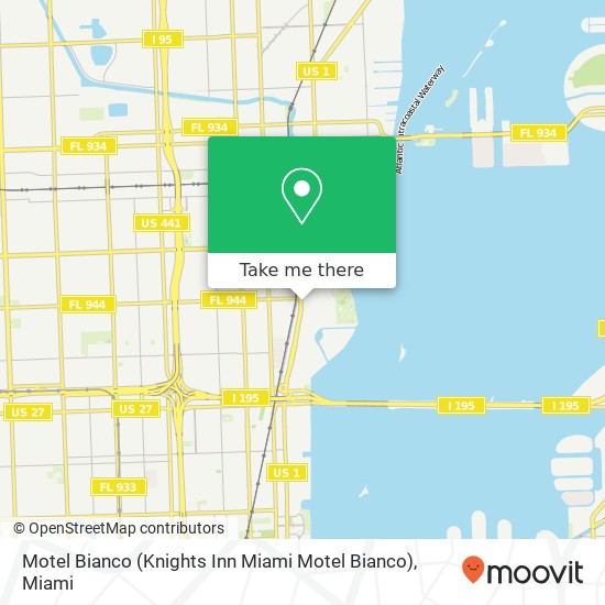 Motel Bianco (Knights Inn Miami Motel Bianco) map