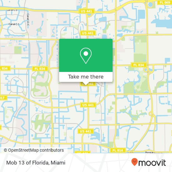 Mob 13 of Florida map
