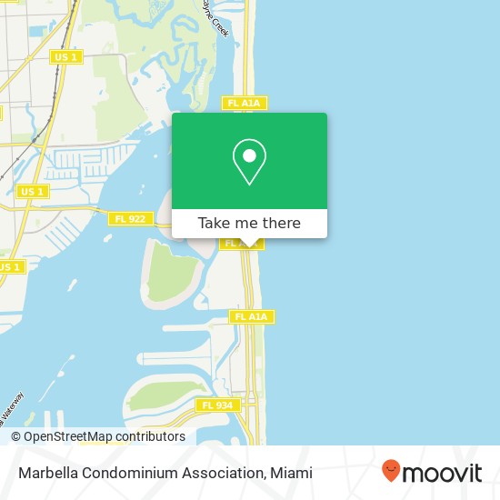 Mapa de Marbella Condominium Association