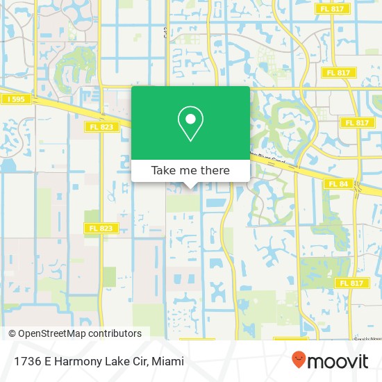 Mapa de 1736 E Harmony Lake Cir