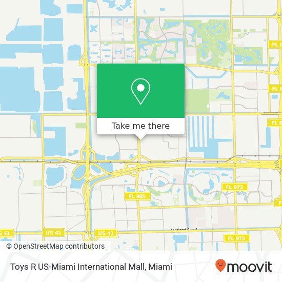 Mapa de Toys R US-Miami International Mall