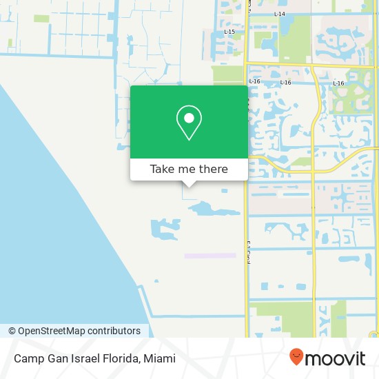 Mapa de Camp Gan Israel Florida