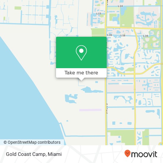 Mapa de Gold Coast Camp