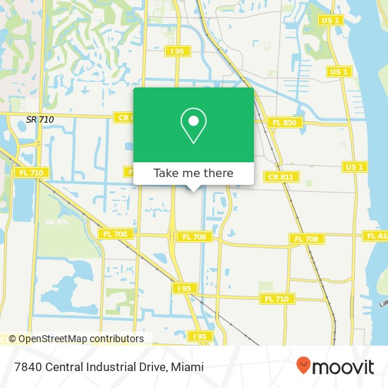 Mapa de 7840 Central Industrial Drive