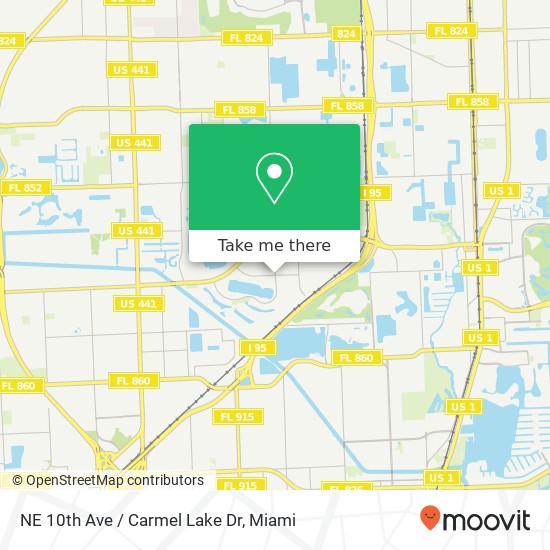 Mapa de NE 10th Ave / Carmel Lake Dr