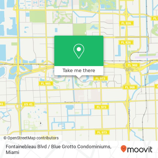 Mapa de Fontainebleau Blvd / Blue Grotto Condominiums