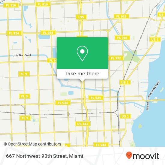 Mapa de 667 Northwest 90th Street