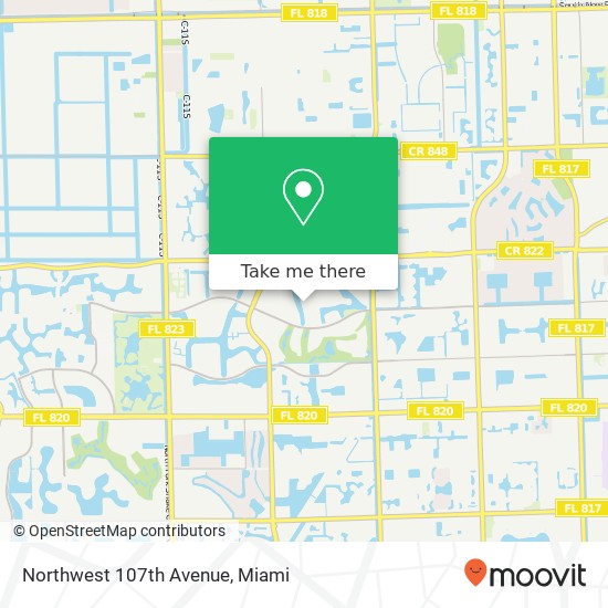 Northwest 107th Avenue map