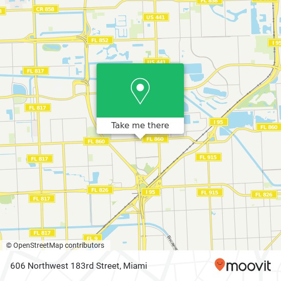 Mapa de 606 Northwest 183rd Street