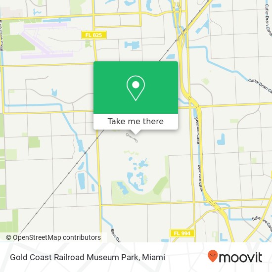 Mapa de Gold Coast Railroad Museum Park