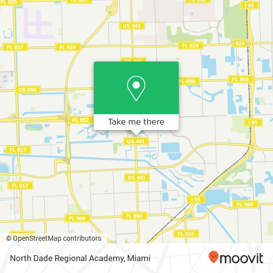 North Dade Regional Academy map