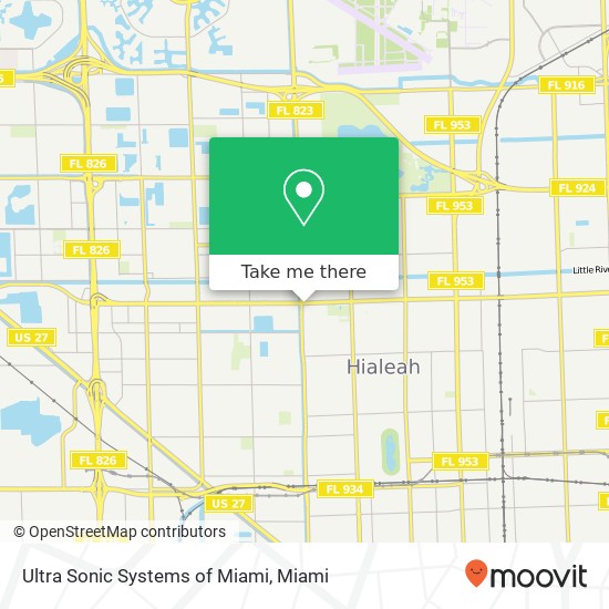 Mapa de Ultra Sonic Systems of Miami