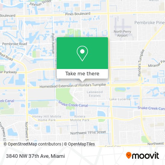 3840 NW 37th Ave map