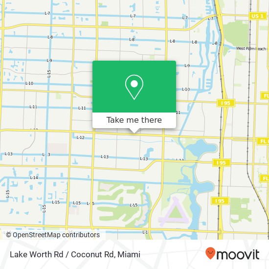 Lake Worth Rd / Coconut Rd map
