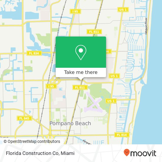 Florida Construction Co map