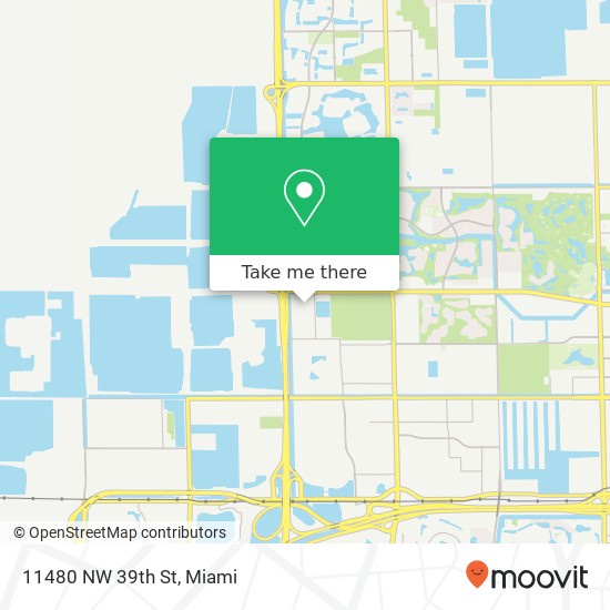 Mapa de 11480 NW 39th St