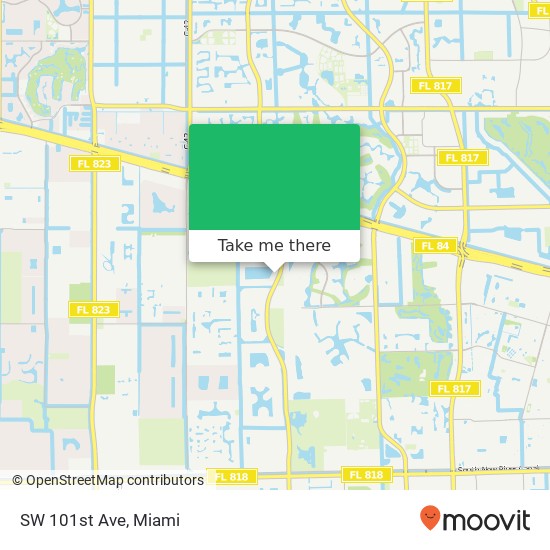 SW 101st Ave map