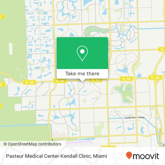 Mapa de Pasteur Medical Center-Kendall Clinic