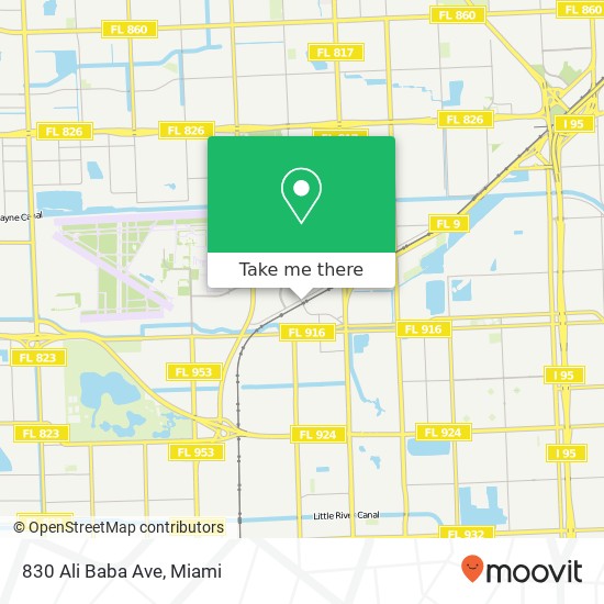Mapa de 830 Ali Baba Ave