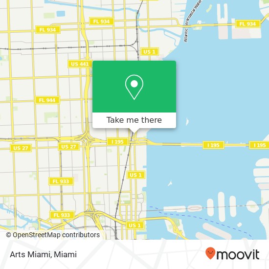 Mapa de Arts Miami