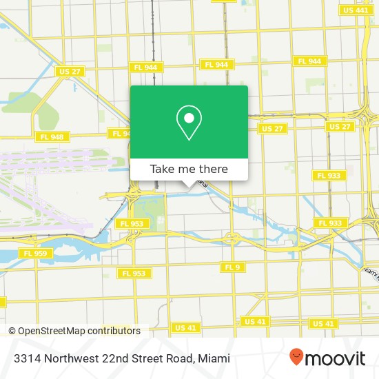 Mapa de 3314 Northwest 22nd Street Road