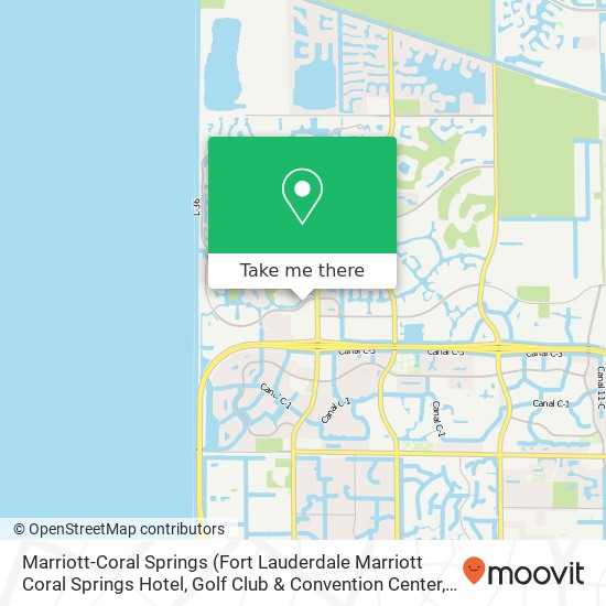 Marriott-Coral Springs map