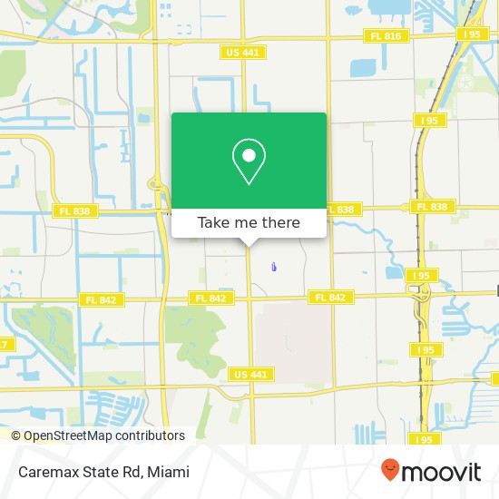 Caremax State Rd map