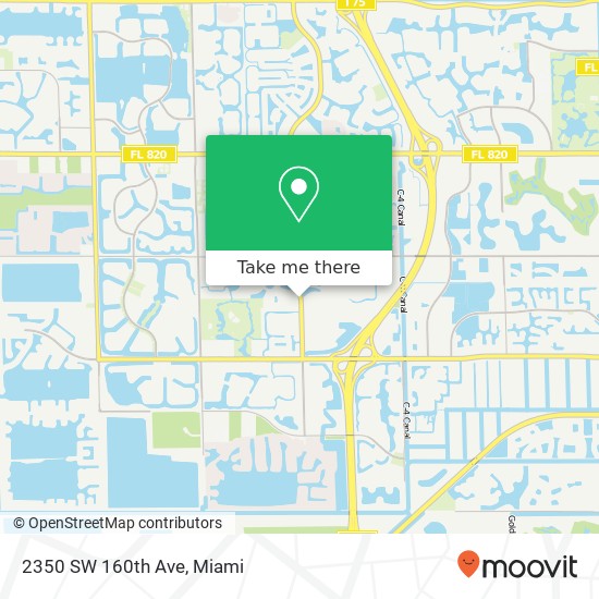 2350 SW 160th Ave map