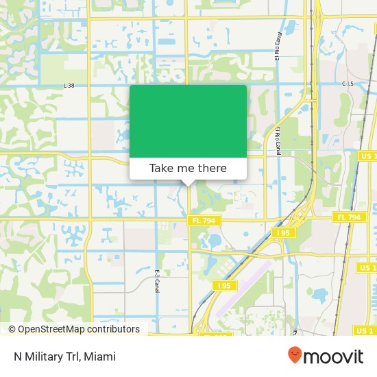 Mapa de N Military Trl