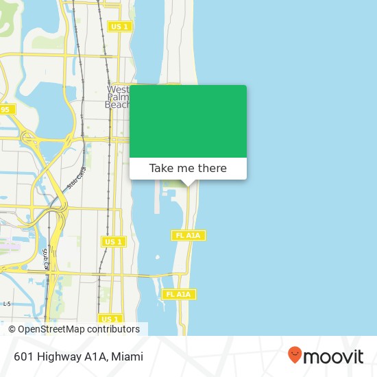 601 Highway A1A map