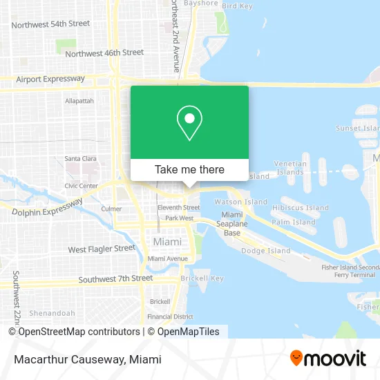 Macarthur Causeway map