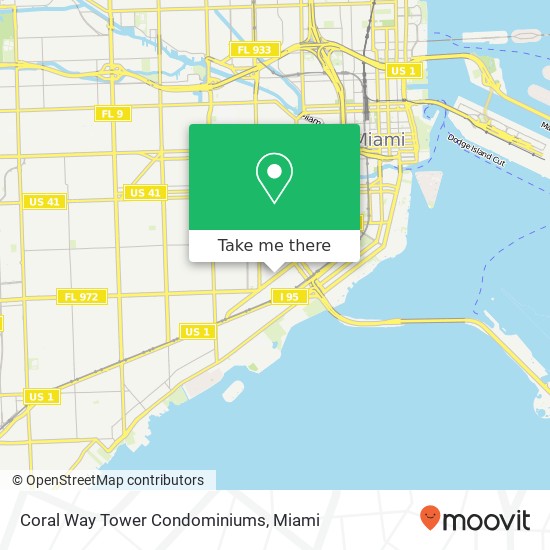 Coral Way Tower Condominiums map