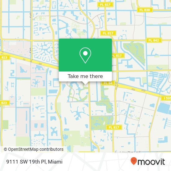 9111 SW 19th Pl map