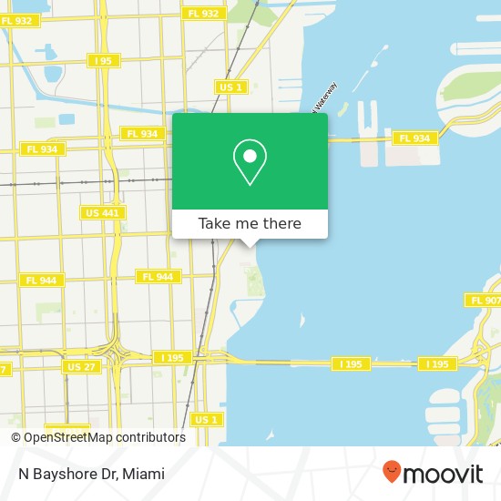 N Bayshore Dr map