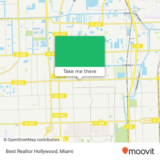 Best Realtor Hollywood map