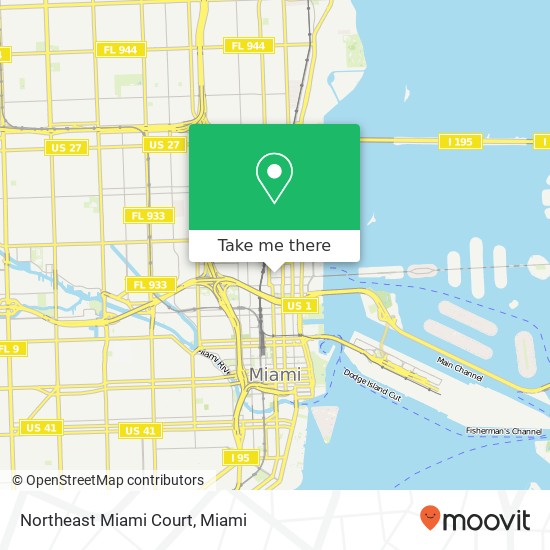 Mapa de Northeast Miami Court