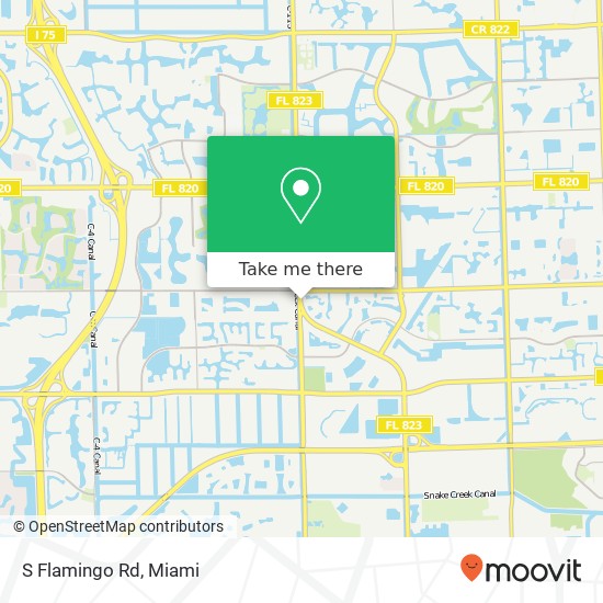 S Flamingo Rd map