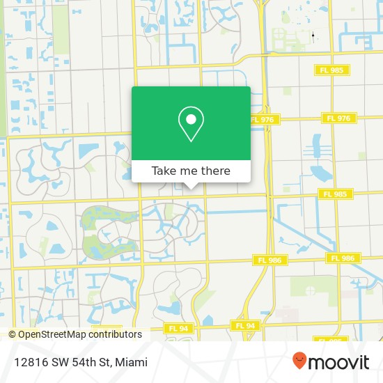 12816 SW 54th St map