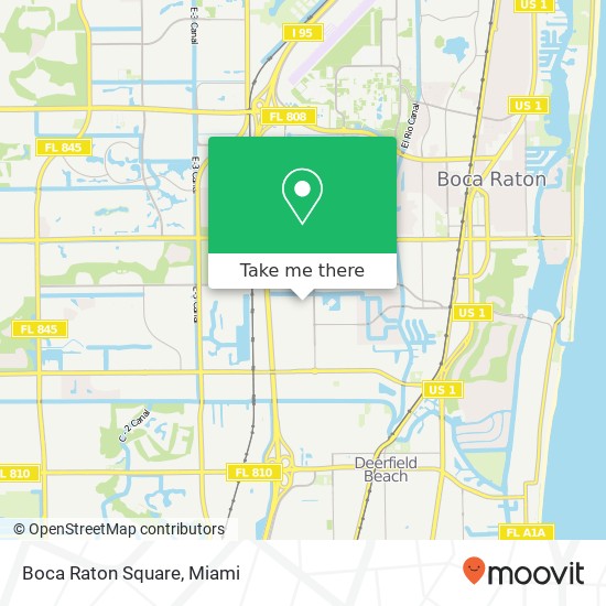 Boca Raton Square map