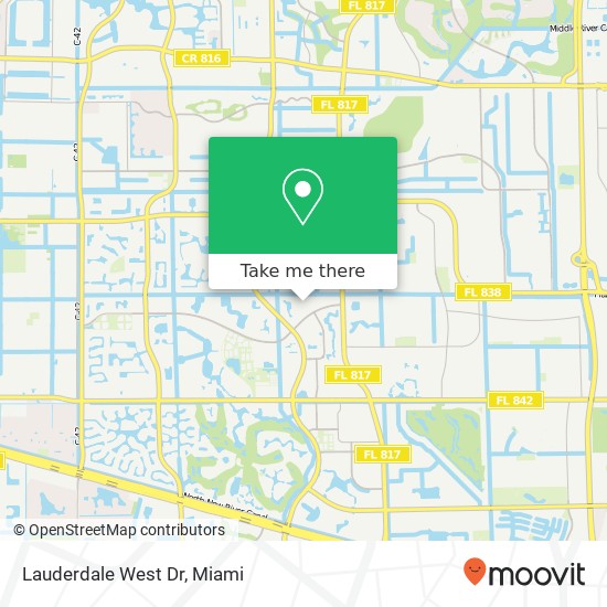 Lauderdale West Dr map