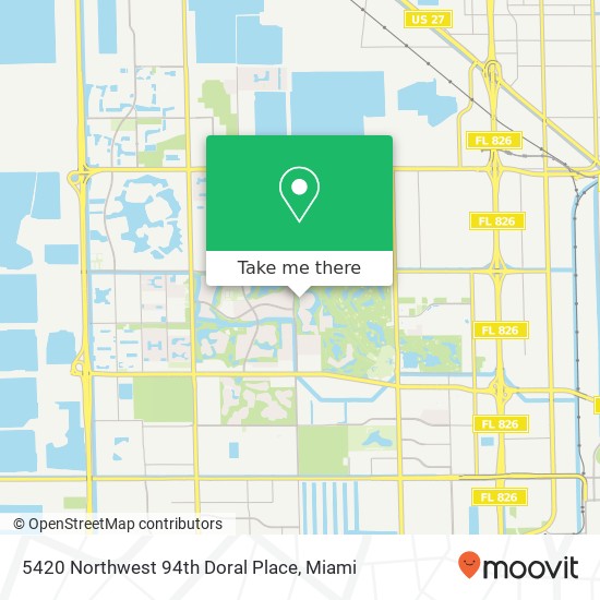 5420 Northwest 94th Doral Place map