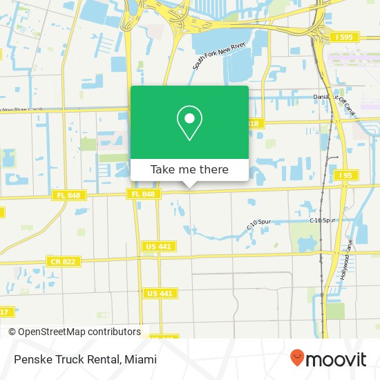 Penske Truck Rental map