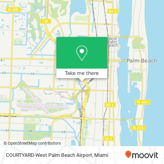 COURTYARD-West Palm Beach Airport map