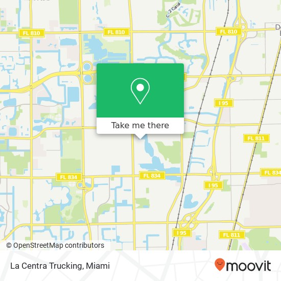 La Centra Trucking map