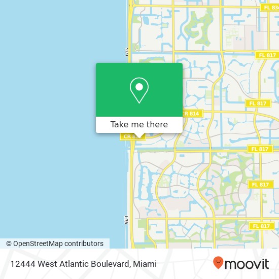 12444 West Atlantic Boulevard map