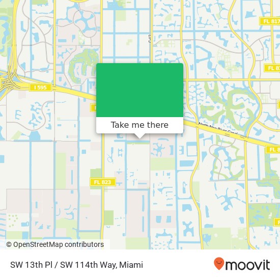 Mapa de SW 13th Pl / SW 114th Way