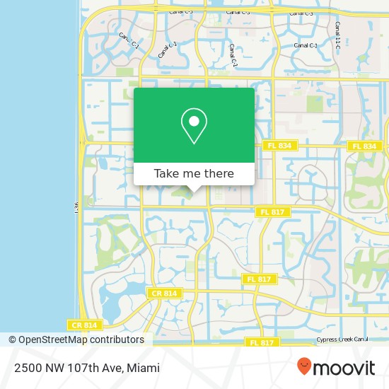 2500 NW 107th Ave map