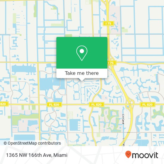 Mapa de 1365 NW 166th Ave